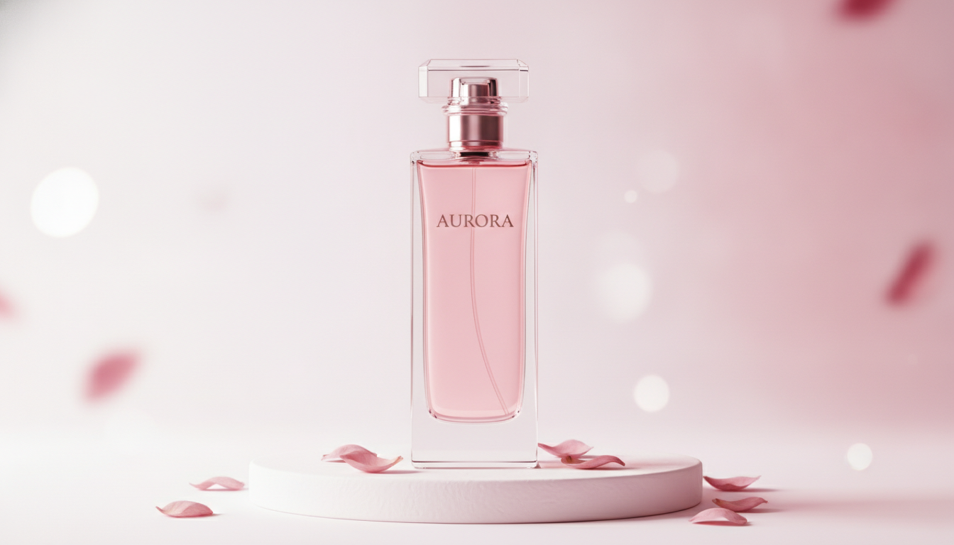 Perfume premium de Color Magic en tonos rosados